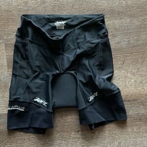 Zoot Women's Endurance Black Cycling Shorts with Pockets Size Medium
